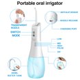 thumbnail image 4 of Oulepu Cordless Water Flosser for Teeth, Rechargeable Dental Oral Irrigator with 5 Modes, 5 Jet Tips, 400ML Portable Water Teeth Cleaner for Home &Travel, White, 4 of 8