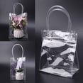 thumbnail image 6 of Women Clear Pvc Tote Bag Shoulder Handbag Transparent Beach Clutch Tote Bag G3Q5, 6 of 9