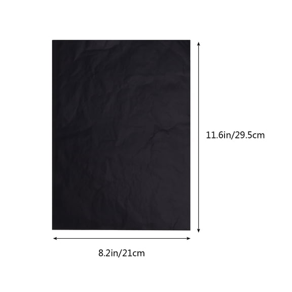 LOLIPPYY 100-Pack Transfer Tracing Paper Sheets Graphite Carbon Paper for Painting and Drawing (Black)