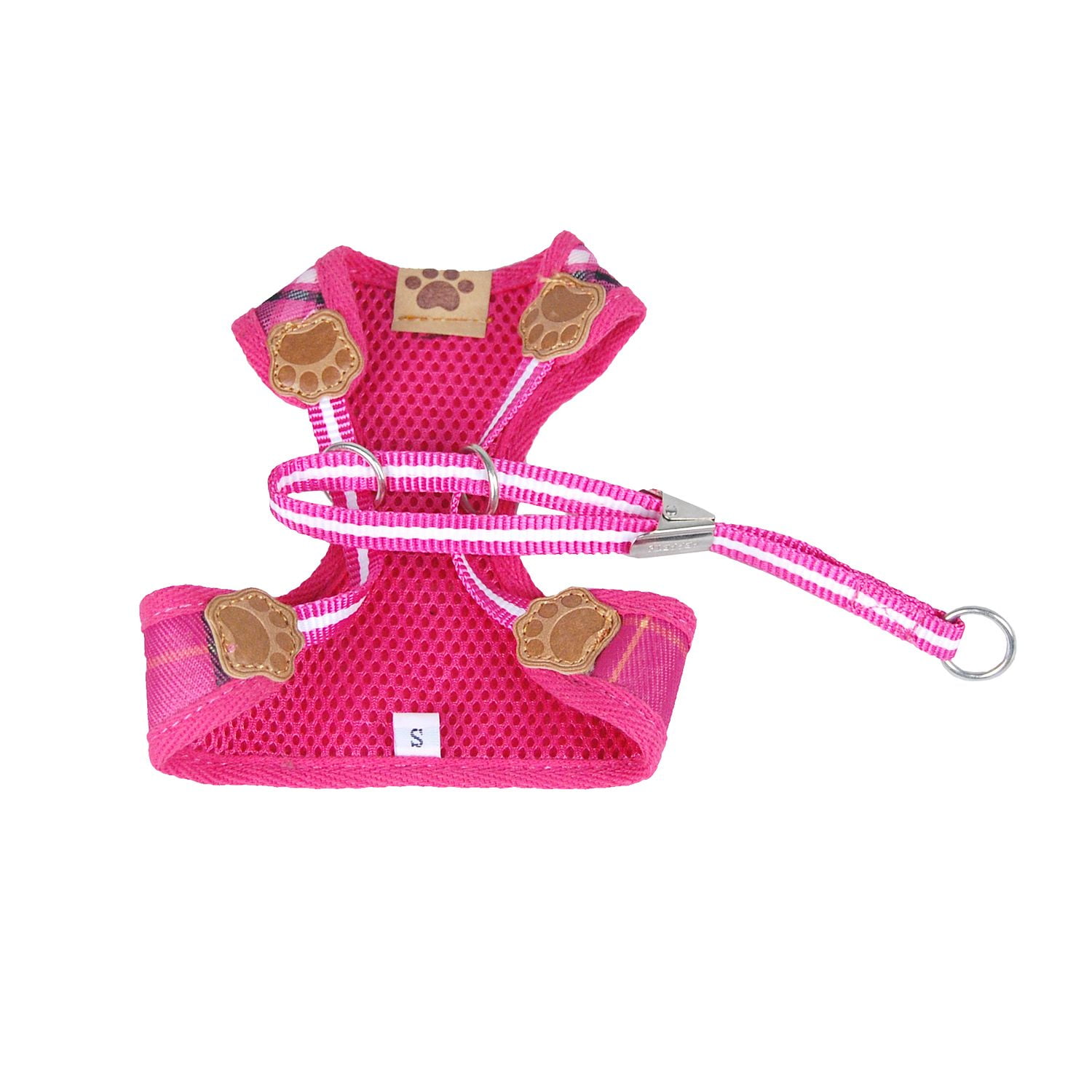 Pink Plaid Back Harness with Leash For Dog Puppy Extra Large Walmart