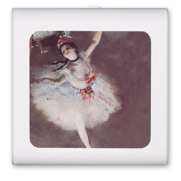 Plug in Dimmable LED Night Light with Dusk to Dawn Auto Sensor, Adjustable Brightness, Warm Light, Auto On/Off Nightlight for Bathroom, Hallway, Nursery, Bedrooms - Degas: Dancer