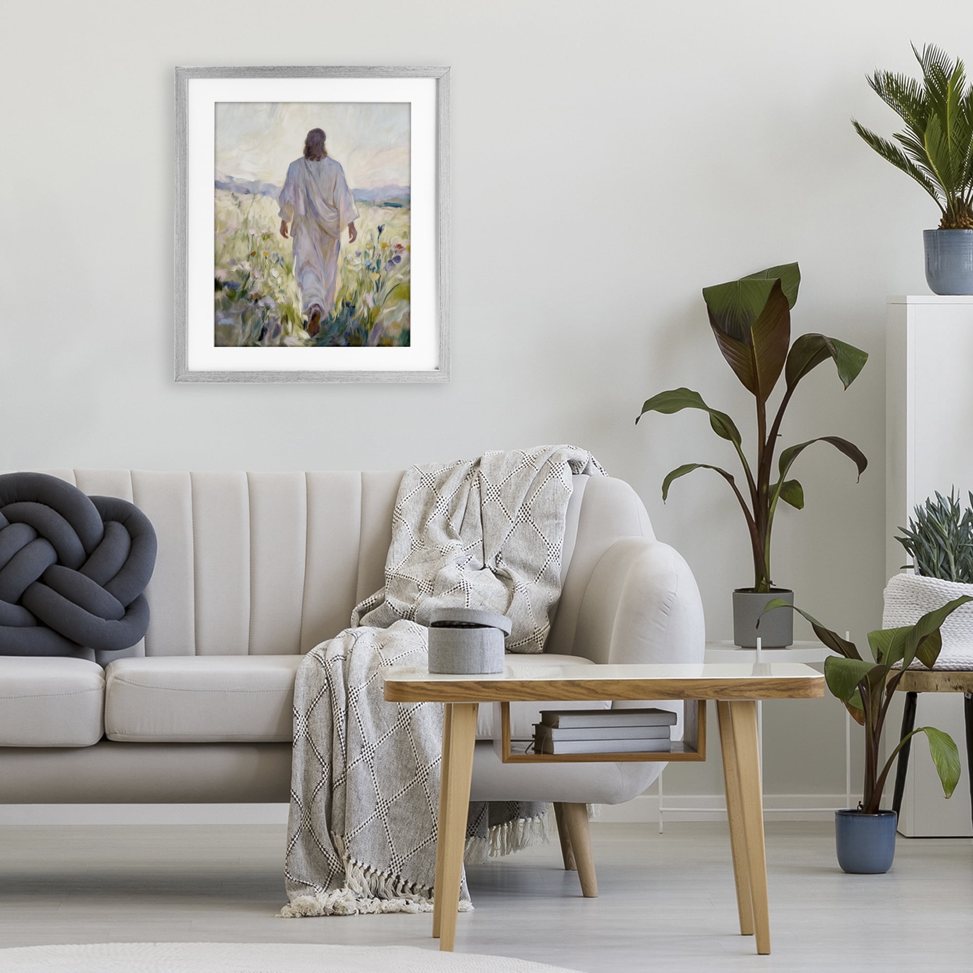 Stupell Industries Wildflower Faithful Follower Gray Framed Print Under Glass, design by Kim Allen
