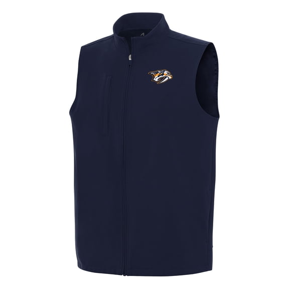 Men's Antigua Navy Nashville Predators Regard Full-Zip Vest