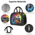 thumbnail image 4 of Reusable Gaming Lnsulated Lunch Bag for Women & Men-Leakproof Water-Resistant Cooler Tote,Large Capacity(10.6x8.7x6.3in)for Work,Office,Travel,Picnic,Beach., 4 of 7