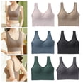 thumbnail image 3 of Chaleco acolchado para niñas sin cables sin costuras Hugo Top corto tipo bralette, 3 of 10