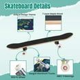 thumbnail image 4 of 31'' Complete Skateboard 7 Layer Canadian Maple Double Kick Deck Skateboards period dinosaur creative flat Prehistoric animal hand Skate Board for Beginner Adult Gifts, 4 of 5