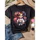 thumbnail image 1 of Back to School Girl 1pc Girls Cotton T-Shirt White Pink Black Choose Your Favorite Color Soft Breathable Loose Fit Crew Neck Perfect for Boys Girls Back to School First Day Gift, 1 of 7
