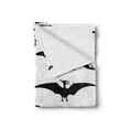 thumbnail image 2 of Dinosaur Soft Flannel Fleece Throw Blanket, Prehistoric Skeleton Bone Black Silhouettes of Different Wild Dinosaurs, Cozy Plush for Indoor and Outdoor Use, 60" x 80", Black White, by Ambesonne, 2 of 6