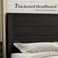 thumbnail image 6 of VanAcc King Size Bed Frame with 49" Tall & Full-Panel Headboard, Farmhouse Platform Bed with Wood Slats & Metal Bed Frame, Noise Free, 6 of 7