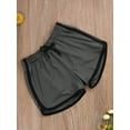 thumbnail image 2 of Mens Sport Shorts Solid Color Elastic Waist Short Pants Workout Gym Runing Quick Dry Shorts, 2 of 5