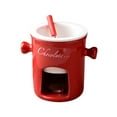 thumbnail image 3 of Chocolate Melting Cup, Ceramic Fondue Mug with Forks, Mini Tealight Fondue Pot for Caramel & Candy, Multi-Use Butter Warmer, Ideal for Home & Camping, 3 of 5