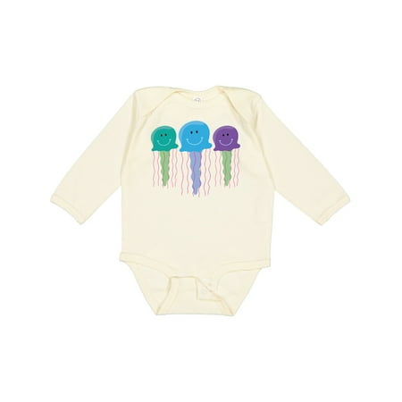 

Inktastic Jellyfish Jellies Sea Creatures Gift Baby Boy or Baby Girl Long Sleeve Bodysuit