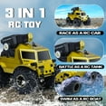 thumbnail image 4 of WEEKEND COME RC Monster Trucks Toys, Amphibious Bigfoot Tank  Car, Shoot Water Balloons, Gifts for Ages 3+, 4 of 11
