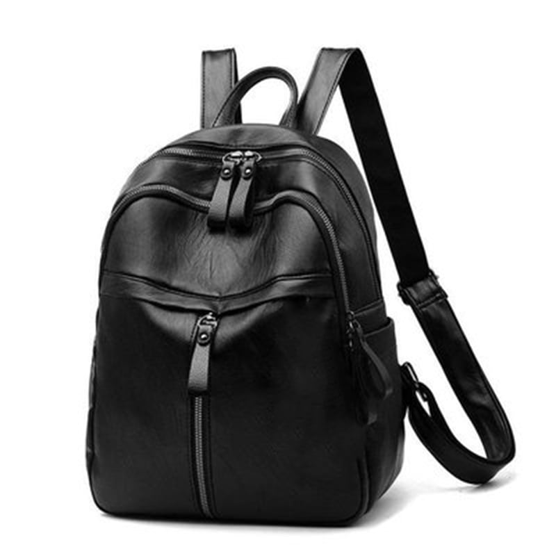 Rhfemd New Travel Backpack Women Female Rucksack Casual Student School Bag Soft PU Leather Women Daypack 