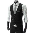thumbnail image 1 of Chaleco de traje ajustado de negocios Peaky Blinder para hombre, 1 of 2