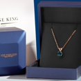 thumbnail image 5 of Gem Stone King 0.63 Ct Oval Cabochon Green Simulated Opal 18K Rose Gold Plated Silver Pendant with Chain, 5 of 6