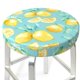 thumbnail image 3 of Balery Yellow Lemon Fundas de asiento para taburete de bar redondo de tela de terciopelo ajustables que protegen de arañazos y manchas para sillas de 14 a 17 pulgadas.-13 inch, 3 of 7