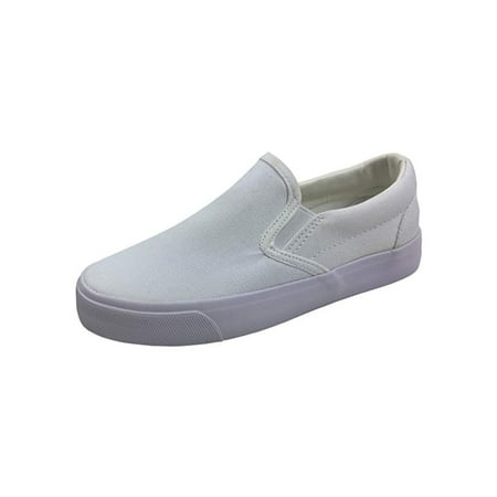 New Kids Classic Slip On Canvas Casual Low Sneakers Tennis Shoes ...