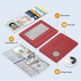 thumbnail image 2 of Fintie Slim Minimalist Front Pocket Wallet with Built-in Case Holder for AirTag, RFID Blocking Credit Card Holder Card Cases with ID Window for Men Women, 2 of 9