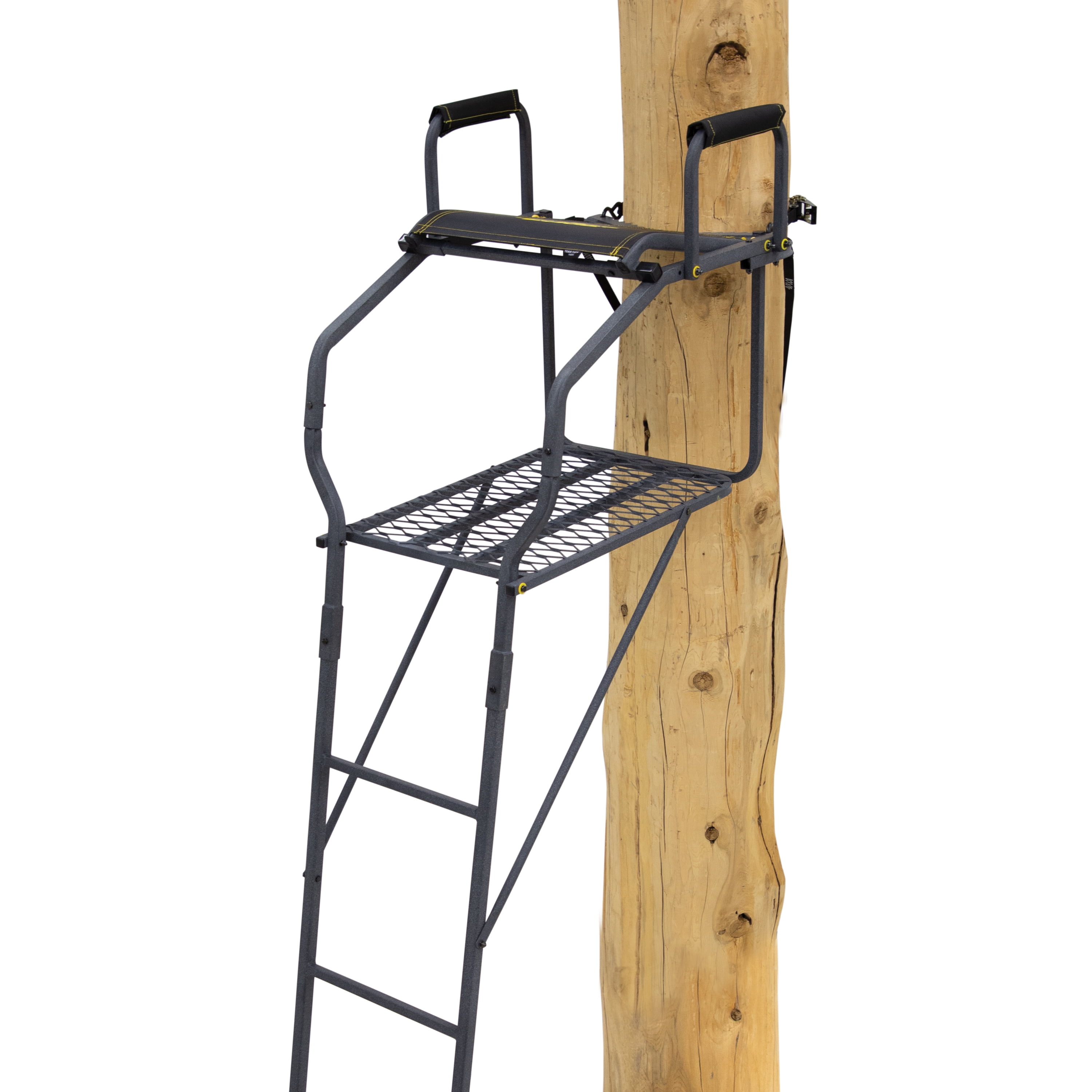 Universal Padded Shooting Rail Steel Flip up With Backrest Fits All Tree Stands for sale online 