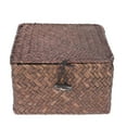thumbnail image 1 of Greenadscape Small Woven Basket with Lid for Home 1Pack, 1 of 5
