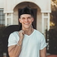 thumbnail image 5 of LEORX Breathable Do Rags for Men Polyester Head Wrap Hat 11.8x9.8x0.1in Hair Protection, 5 of 8