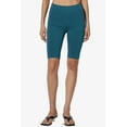 thumbnail image 2 of Women's Basic Stretch Cotton Span High Waist Above Knee Bermuda Short Leggings, 2 of 7