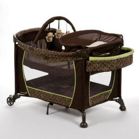 Safety 1st Travel Ease Elite Play Yard Baby Crib w/Toys