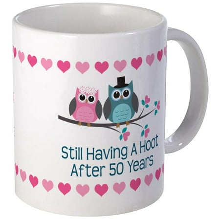 CafePress - 50Th Anniversary Owl Gift Mugs - Unique Coffee Mug, Coffee Cup (Best 50th Anniversary Gifts)