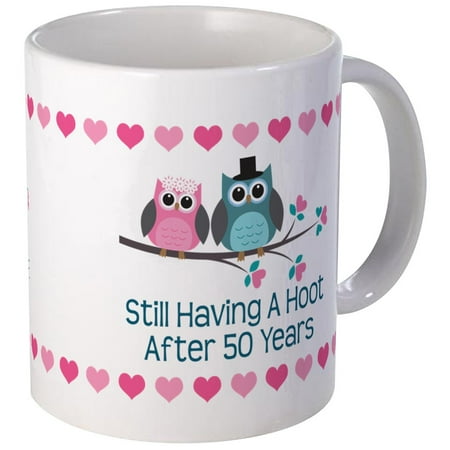 50th Anniversary Gifts Ideas CafePress - 50Th Anniversary Owl Gift Mugs - Unique Coffee Mug, Coffee Cup CafePress ()