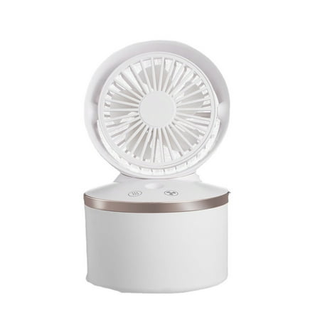 

USB Two- Colorful Light Rortable Handheld Vertical Fan Radiator Built-in battery