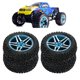 thumbnail image 5 of Drift Wheel Set, RC Car Tire Grip Aleación De Aluminio Goma 5 Poke Para Reemplazo ANGGREK Azul, 5 of 8