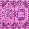 thumbnail image 1 of Ahgly Company Indoor Square Abstract Pink Modern Area Rugs, 7' Square, 1 of 4