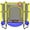 Blue-BD, variant on 60" Trampoline for Kids, 5 FT Indoor & Outdoor Toddler Baby Trampoline with Basketball Hoop, Safety Enclosure, Birthday Gifts for Kids, Gifts for Boy and Girl, Age 3-8