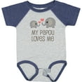 thumbnail image 3 of Inktastic My Papou Loves Me Grandchild Boys or Girls Baby Bodysuit, 3 of 5