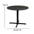 thumbnail image 6 of Emma + Oliver 36" Round Multi-Purpose Conference Table in Rustic Gray-Meeting Table for Office, 6 of 12