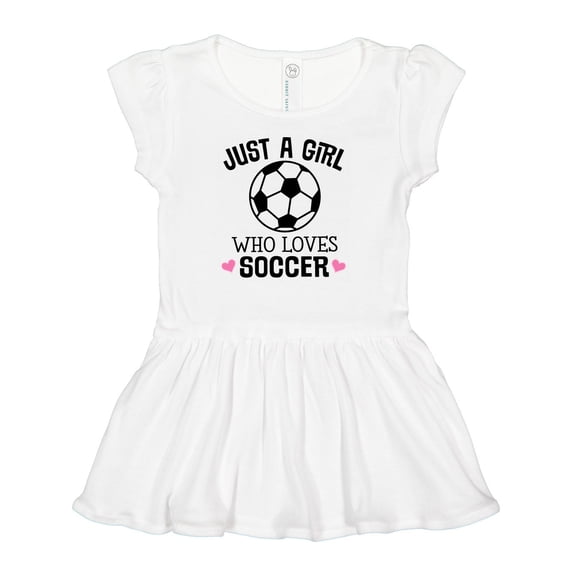 Inktastic Just a Girl Who Loves Soccer Girls Baby Dress