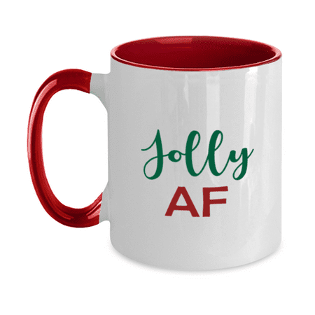 

Funny Christmas Mug - Holiday Mug - Jolly AF - Christmas Gift Idea