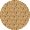thumbnail image 1 of Ahgly Company Indoor Round Patterned Cantaloupe Orange Area Rugs, 7' Round, 1 of 6