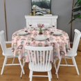 thumbnail image 2 of Doll Princess Pattern Round Tablecloth 60"x60",Wrinkle Wipeable Table Cloth for Kitchen Dining Room Picnic Patio Party, 2 of 6