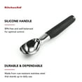 thumbnail image 4 of Kitchenaid Chrome Ice Cream Scoop in Black Soft Handle, Dishwasher Safe, 4 of 10