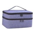 thumbnail image 3 of Organizador de esmalte de uñas Bolsa Bolsa de gran capacidad Multipureze soporte de esmalte de uñas Bolsa cosmética para arte de uñas kit de uñas kit Púrpura, 3 of 8