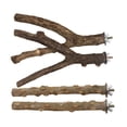 thumbnail image 1 of Perchoir Multi-Branches pour Installation Simple, Support de Perroquet en Bois Naturel avec Bonne Texture (4 Pcs), 1 of 5