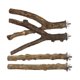thumbnail image 1 of 4 ramas de madera de juguete para pájaros, juego de palos de pie duraderos, barras de madera con pimienta para perchas, diversión para loros, 1 of 5