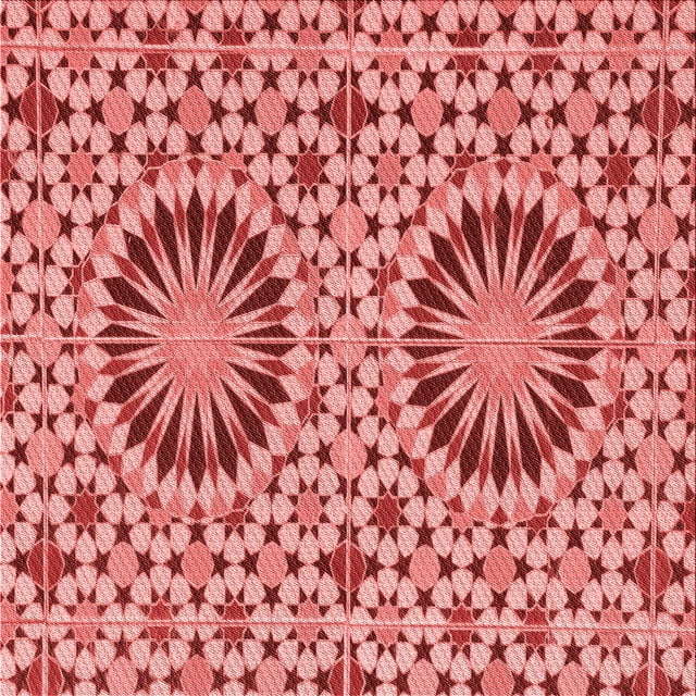 Ahgly Company Machine Washable Indoor Square Transitional Light Coral Pink Area Rugs, 5' Square