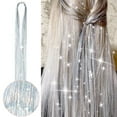thumbnail image 4 of Herbiar Hair Tinsel Kit Silver Colors 47inch 1200 Strands Extensions Women Girls Heat Resistant, 4 of 6