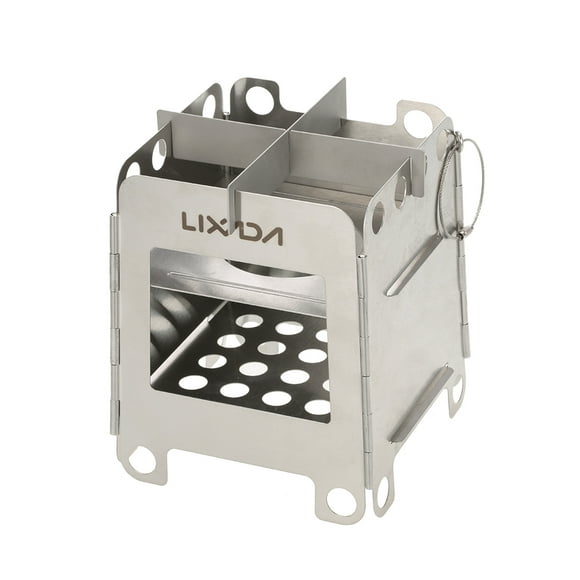 Stove,Portable Stainless Steel Stove Picnic Stove Pocket Stove Pocket Stove Wood Stove Firewood Steel Tiny Stove
