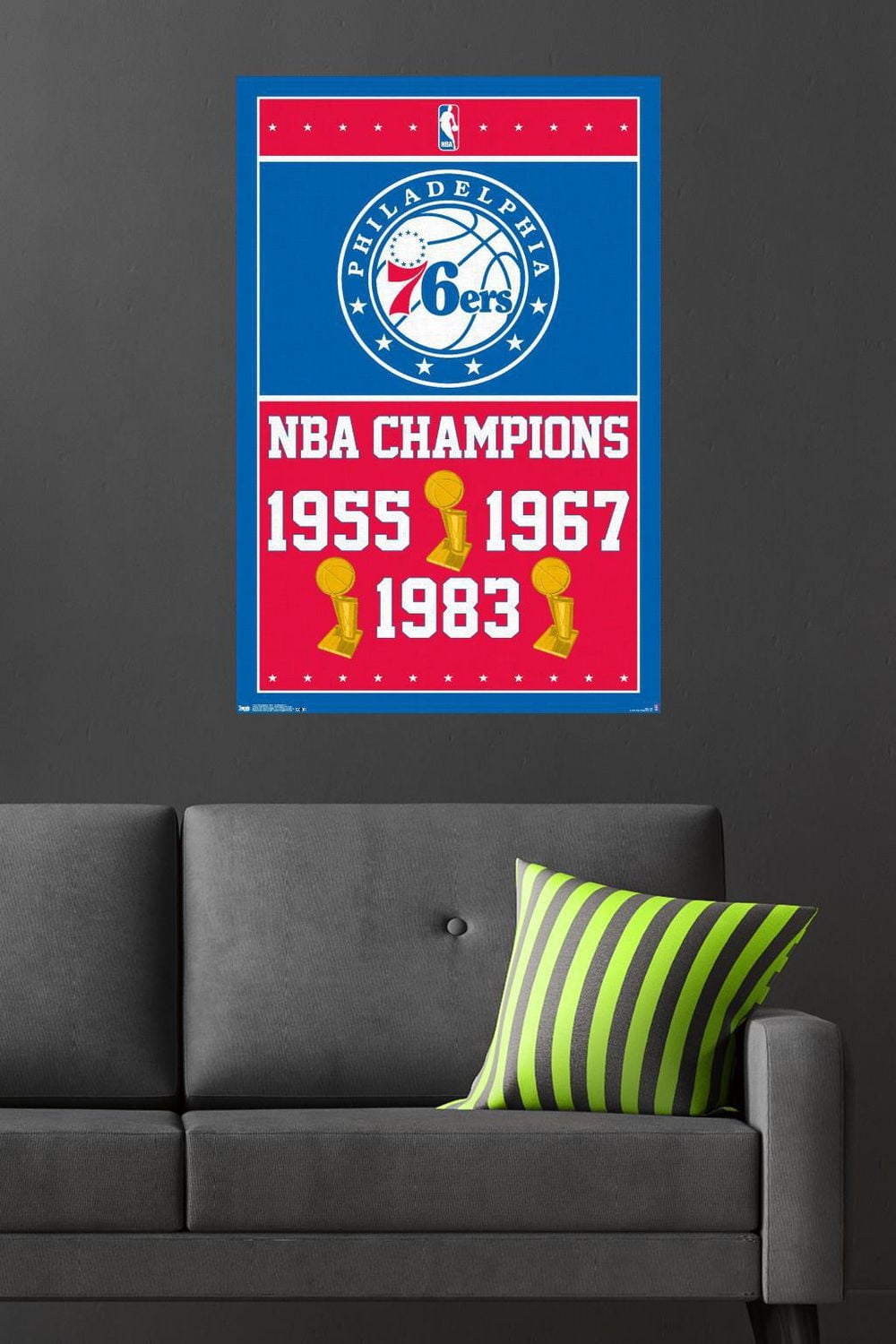 NBA Philadelphia 76ers - Champions 15 Wall Poster, 22.375" x 34"