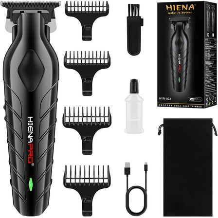 HIENA PRO Hair Trimmer for Men Electric Beard Trimmer Rechargeable Professional With LED Display for Mustache