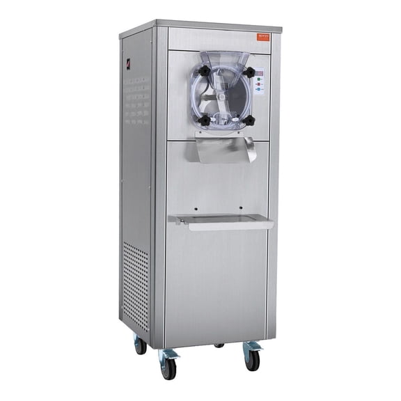 Commercial Ice Cream Machine, 18L/H, 6L Cylinder, 1780W, Hard Serve, Auto Clean, Pre-Cooling, Restaurant Snack Bar, Single Flavor